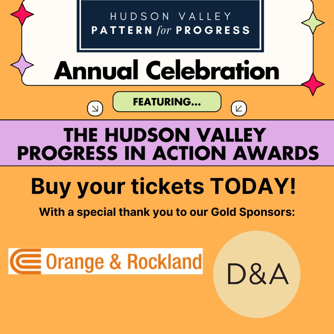 Pattern for Progress (@hvpattern) on Twitter photo We are so excited for our Hudson Valley Progress in Action Awards at this years annual event made possible by all our sponsors including Orange & Rockland and D & A! Get your ticket today and contact Robin for table reservations at rdegroat@pfprogress.org We are so excited for our Hudson Valley Progress in Action Awards at this years annual event made possible by all our sponsors including Orange & Rockland and D & A! Get your ticket today and contact Robin for table reservations at rdegroat@pfprogress.org