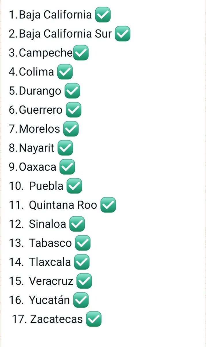 🚨REFORMA AL PODER JUDICIAL🚨
-Congresos Locales-
(Actualización) 17 Congresos aprobaron la Reforma al Poder Judicial
Con la aprobación de Zacatecas, se cumple con las Legislaturas necesarias para emitir la declaratoria de constitucionalidad
#ReformaAlPoderJudicialYaQuedó