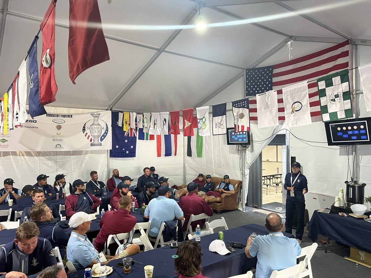 Brad Helcoski (@bradhelcoski) on Twitter photo Awesome presentation by <a href="/Lara__Arias/">Lara Arias</a> at <a href="/SolheimCupUSA/">Solheim Cup U.S. Team 🇺🇸</a>. 👏👏Going to be a great tournament! Awesome presentation by <a href="/Lara__Arias/">Lara Arias</a> at <a href="/SolheimCupUSA/">Solheim Cup U.S. Team 🇺🇸</a>. 👏👏Going to be a great tournament!