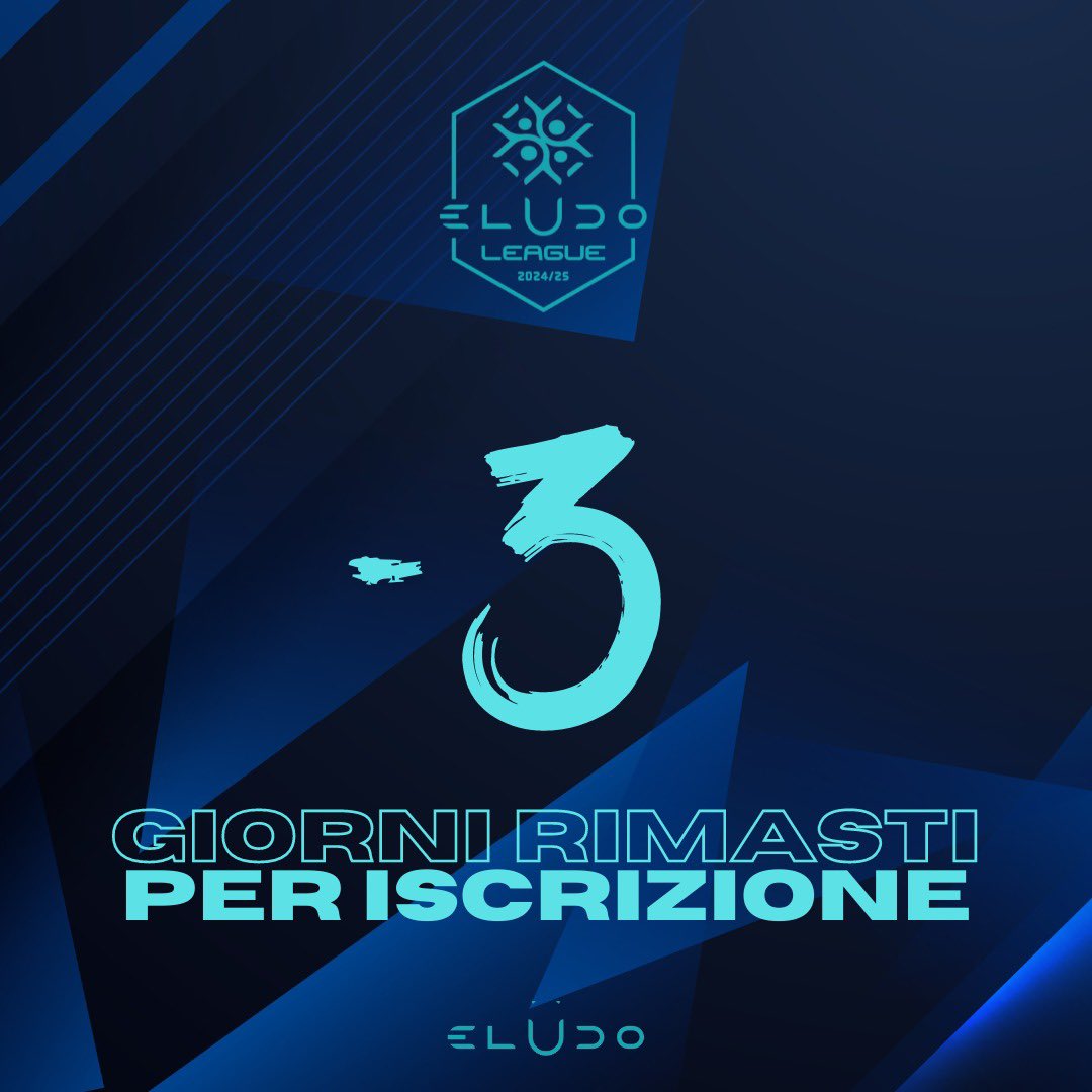 E’ partito il contro alla rovescia per l’iscrizione alla preseason della eLudo League

-3 

Cosa aspetti? 

Vieni a giocare, non fartelo raccontare 

#eludo #esport #revolution