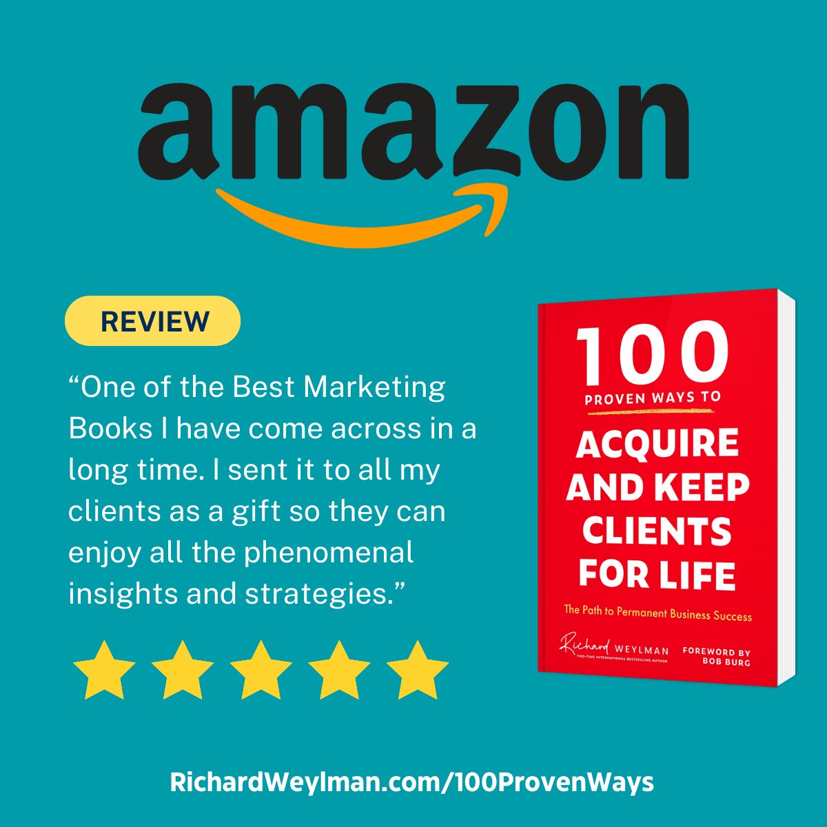 richard_weylman's tweet image. Like the thousands who read this book, we appreciate your kinds words!

Order your copy today: richardweylman.com/100provenways/

#RichardWeylman #BusinessSuccess #ClientOutcomes #ValueProposition #ClientRelations #Leadership #BusinessGrowth #Motivation #Inspiration #KeynoteSpeaker