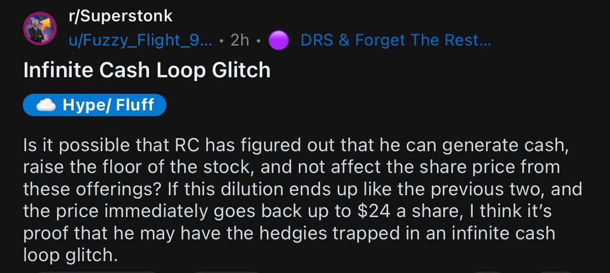 Thoughts on the infinite money glitch that <a href="/ryancohen/">Ryan Cohen</a> stumbled upon?

$GME