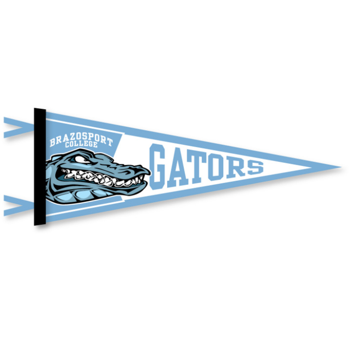 BZP_Bookstore's tweet photo. Whether you’re decorating your dorm, office, or cheering from the sidelines, this vibrant pennant adds a pop of pride to any space. Visit our website #brazosportbookstore or stop by the store to browse all the great deals! #BCgators #YourCampusStore https://t.co/AkXErIDACM