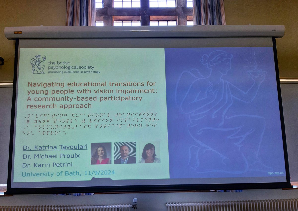 KateInclusiveEd's tweet image. Excited to be surrounded by amazing psychologists,academics,the unique @Cambridge_Uni vibes at @BPSOfficial Psychology of Education Conference🎓📚 What am I bringing to the table? #VisionImpairment #EducationalLifeTransitions #ParticipatoryDesign💡 
@MichaelProulx @BathPsychology