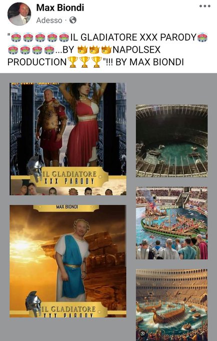 "🏟🏟🏟🏟🏟IL GLADIATORE XXX PARODY🏟🏟🏟🏟🏟...BY 👑👑👑NAPOLSEX PRODUCTION🏆🏆🏆"!!! BY MAX BIONDI https://t.co/kI