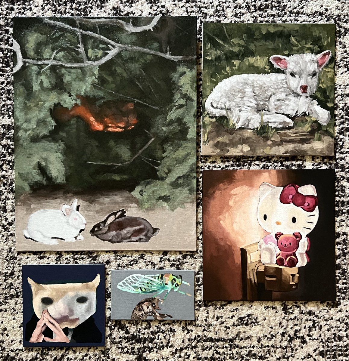 annihilatia2's tweet photo. paintings i have available 🫶🏽💕 https://t.co/J07nt70E9H