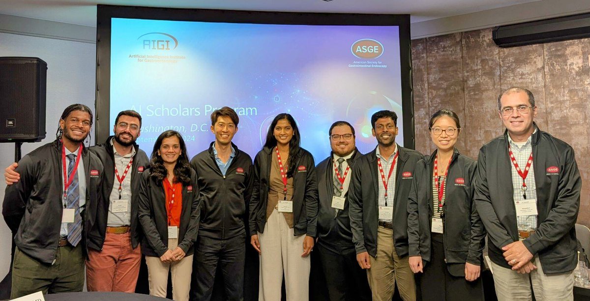 The AI Scholars met for the first time last weekend! Launched by AI Institute for GI, this program seeks to meet the demand for high-quality GI care through #AI. They learned about AI in medicine, key AI principles &amp; more. For program details: hubs.ly/Q02PnQg_0 #AIinGI