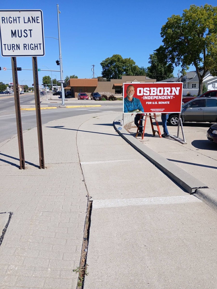 osbornforne's tweet photo. Nebraska is ready to send an independent to the US Senate! https://t.co/tlfnkA4ydD