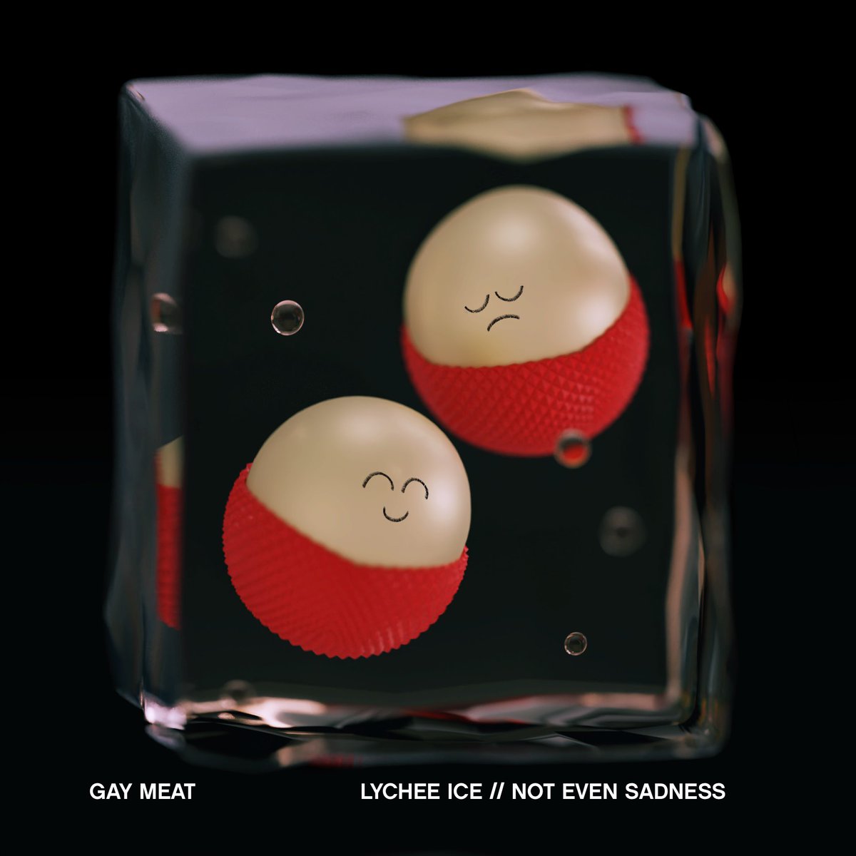 gaymeatkarl's tweet photo. HAPPY 1 YEAR OF “LYCHEE ICE // NOT EVEN SADNESS” !!!! These songs rock ass. I love them so much. Thank you for listening 🎭 https://t.co/lHKIa3OZKo