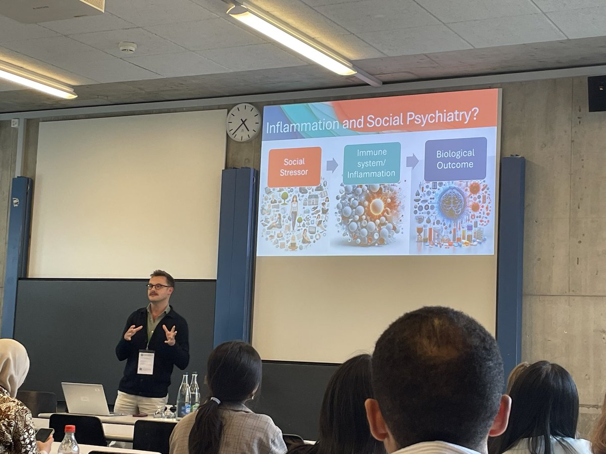 Dr Siân Lowri Griffiths (@lowrigriffiths_) on Twitter photo Fantastic talk by <a href="/EdPalmer5/">Edward Palmer</a> presenting his recent <a href="/JAMAPsych/">JAMA Psychiatry</a> paper on inflammation during childhood and risk of mental and cardiometabolic disorders in young adulthood <a href="/IMH_UoB/">The Institute for Mental Health (IMH)</a> <a href="/UoB_SoP/">School of Psychology, University of Birmingham</a>
#EPAPsyEpi24 Fantastic talk by <a href="/EdPalmer5/">Edward Palmer</a> presenting his recent <a href="/JAMAPsych/">JAMA Psychiatry</a> paper on inflammation during childhood and risk of mental and cardiometabolic disorders in young adulthood <a href="/IMH_UoB/">The Institute for Mental Health (IMH)</a> <a href="/UoB_SoP/">School of Psychology, University of Birmingham</a>
#EPAPsyEpi24