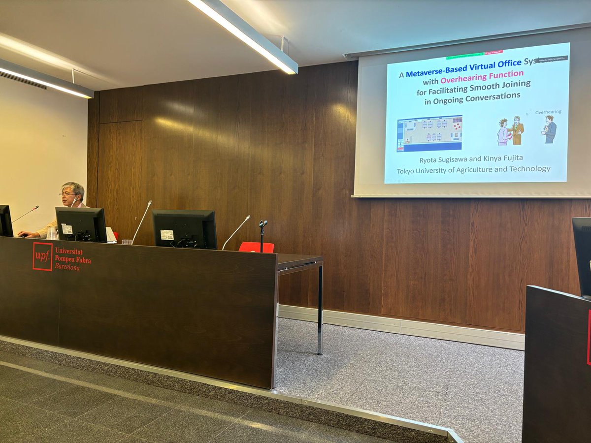 TIDE_UPF's tweet image. #CollabTech24 session 3 on Remote Communication, see agenda at collabtech.org, and proceedings at link.springer.com/book/10.1007/9…