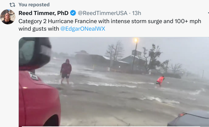 BobbiStorm's tweet image. For those that can read long, keep reading. Otherwise the blog is always free bobbistorm.com 
"This Blog is mostly about Francine.
From ULL to Blob to The Wave.
Now the question remains....

Does a new storm develop from her DNA...
...and her remnant rain in ATL off SE