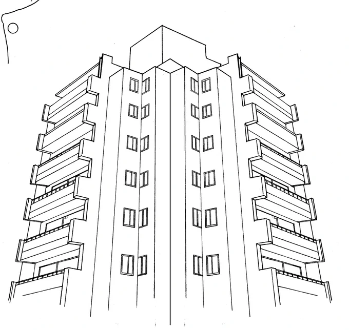 漫画を描いています マンション 