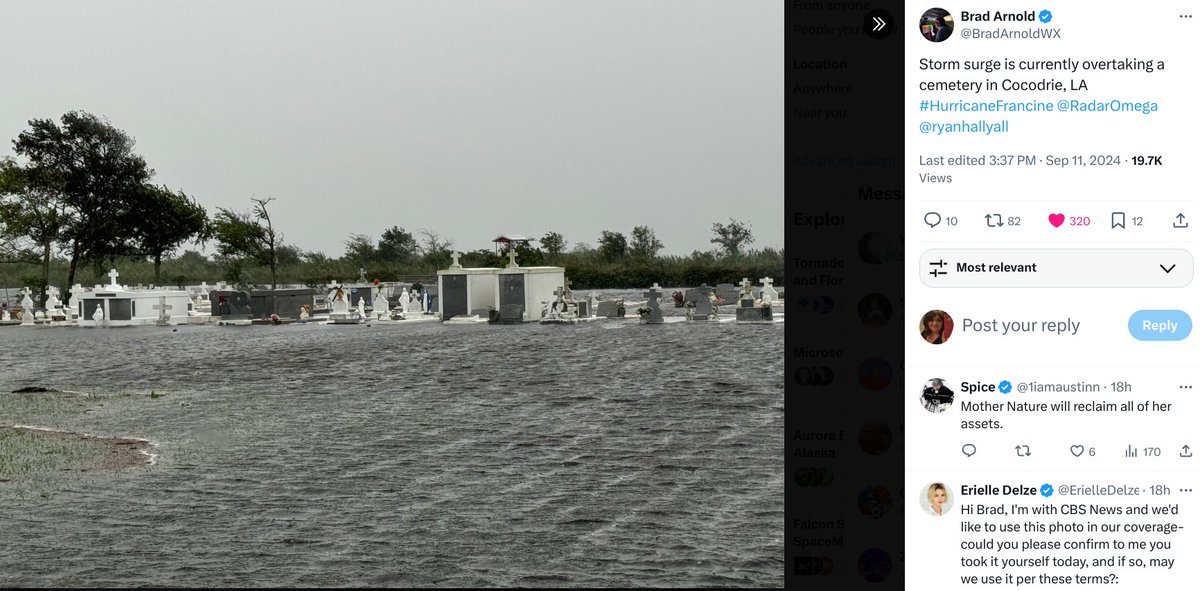 BobbiStorm's tweet image. For those that can read long, keep reading. Otherwise the blog is always free bobbistorm.com 
"This Blog is mostly about Francine.
From ULL to Blob to The Wave.
Now the question remains....

Does a new storm develop from her DNA...
...and her remnant rain in ATL off SE