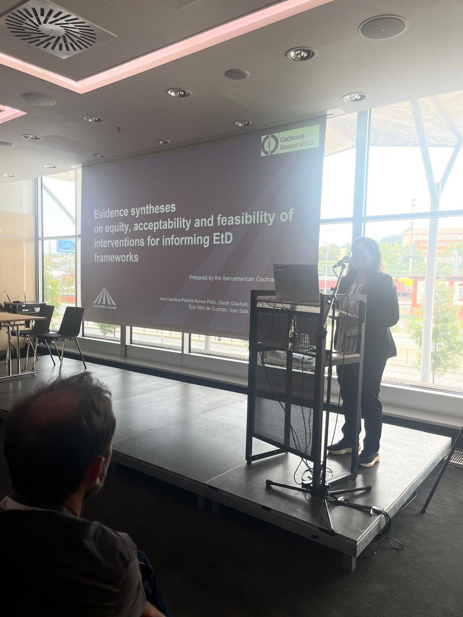 ¡Otra presentación oral! Ana Carolina Pereira realiza su presentación sobre la experiencia en la realización de síntesis de evidencia sobre equidad, aceptabilidad y la factibilidad de intervenciones para informar EtD.
#GES2024