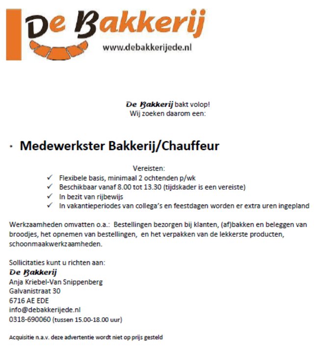Zoek je nog werk in een gezellig team: