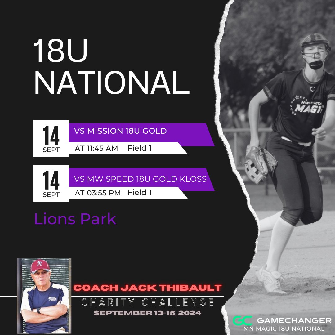 mnmagicsb's tweet photo. It's going to be a beautiful weekend to catch a few games! We are excited for our 💜12U Gold Team💜 to make their tournament debut. Best of luck this weekend ladies💪 #rollmagic https://t.co/nm7IqMRIOE