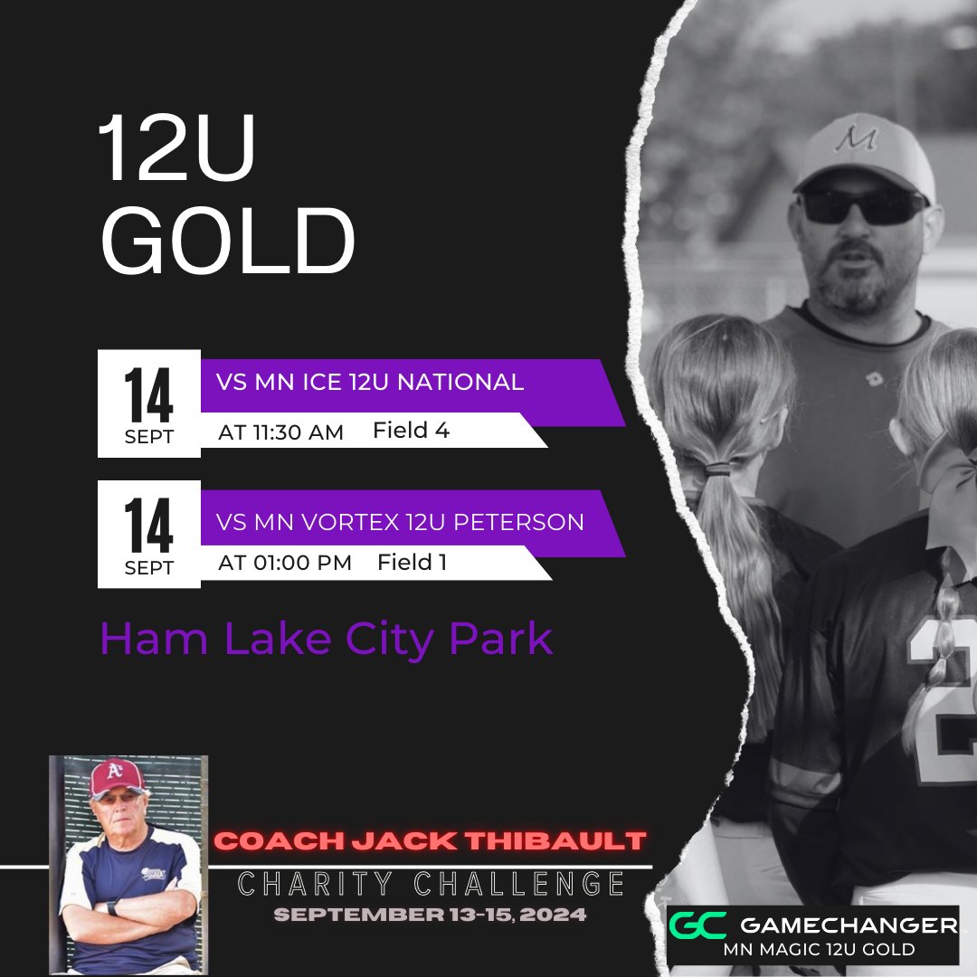 mnmagicsb's tweet photo. It's going to be a beautiful weekend to catch a few games! We are excited for our 💜12U Gold Team💜 to make their tournament debut. Best of luck this weekend ladies💪 #rollmagic https://t.co/nm7IqMRIOE