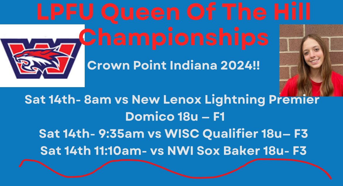 Maddi Larsen #83-Committed (@maddilarsen) on Twitter photo First tournament this weekend!!
<a href="/KB_Wildcats/">Keith Bauer</a> <a href="/WildcatsChicago/">Wildcats - Chicago</a> <a href="/TopGunEvents/">Top Gun Events</a> <a href="/TopGunEvents/">Top Gun Events</a> <a href="/Jmay7777/">Jeff May</a> <a href="/coachprince27/">Kathy Young</a> <a href="/PGFnetwork/">PGF</a> <a href="/UncommittedUsa/">UncommittedPlayersUSA</a> First tournament this weekend!!
<a href="/KB_Wildcats/">Keith Bauer</a> <a href="/WildcatsChicago/">Wildcats - Chicago</a> <a href="/TopGunEvents/">Top Gun Events</a> <a href="/TopGunEvents/">Top Gun Events</a> <a href="/Jmay7777/">Jeff May</a> <a href="/coachprince27/">Kathy Young</a> <a href="/PGFnetwork/">PGF</a> <a href="/UncommittedUsa/">UncommittedPlayersUSA</a>