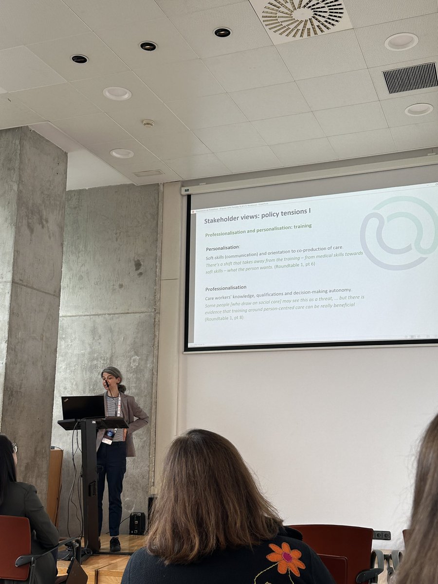 Erika Kispeter from the London School of Hygiene and Tropical Medicine presenting on the topic of professionalization of the long-term care workforce in the UK.
#ilpn2024 #longtermcare