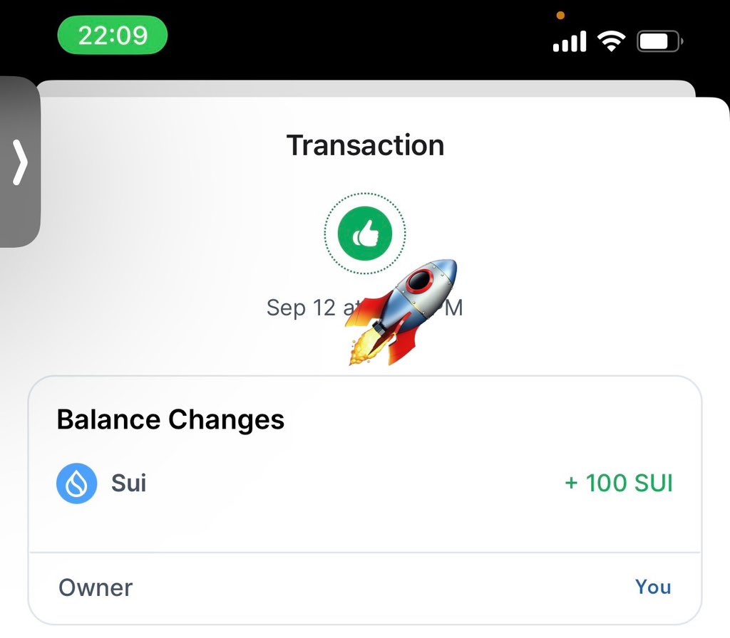 First mover advantage, lol. 
Thank you sir! <a href="/EmanAbio/">Adeniyi.sui</a> 

$SUI