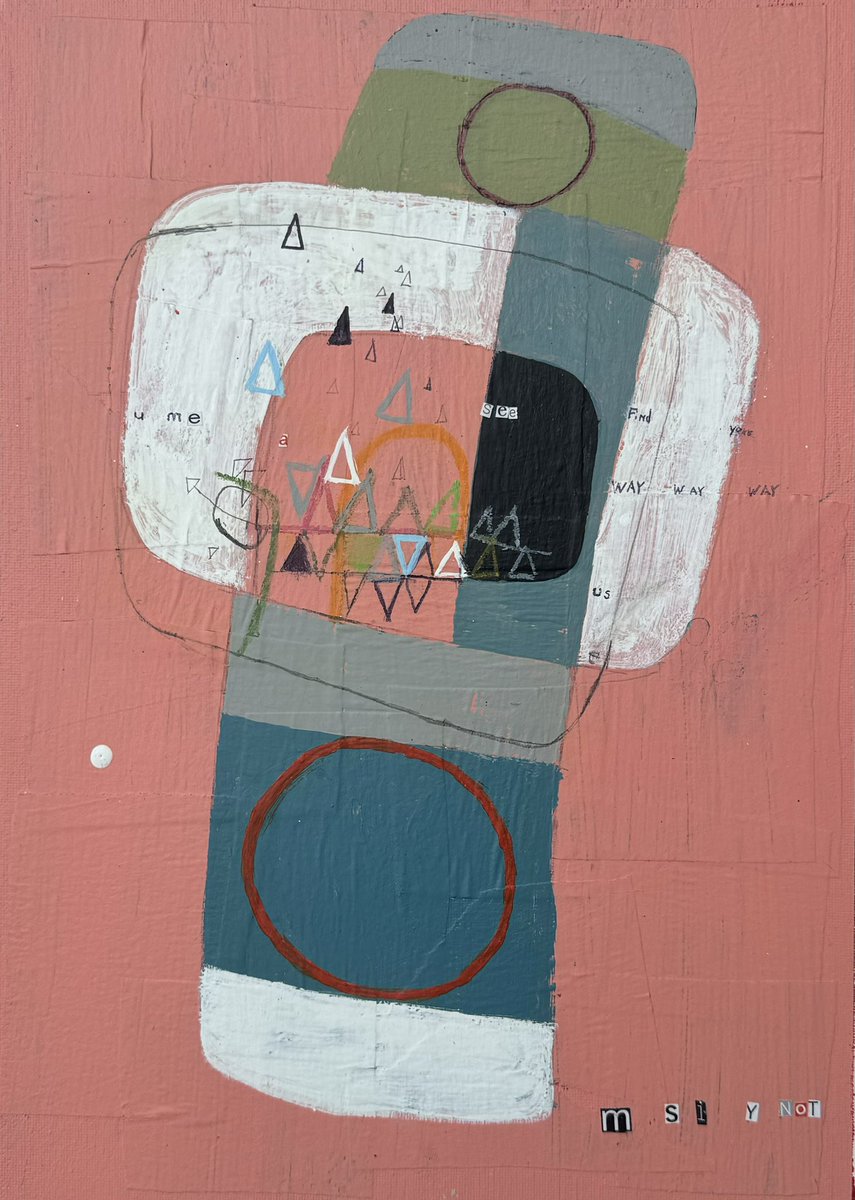 Always remember, your thoughts can lead to actions, which lead to outcomes…make those outcomes positive. “The end result.” Mixed media on canvas panel, 12x16 inches. #create #imagine #art #new #originalart