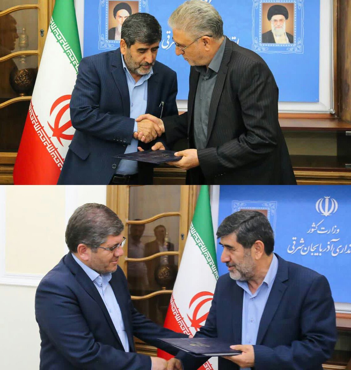Alidadsahi's tweet photo. 🍀تودیع فوری جبارعلی ذاکری معاون امور عمرانی استانداری آذربایجان شرقی در عرض ۷۲ ساعت.
💡دکتر جان هنوز شرکت راه آهن رو تحویل نگرفته میزشو ازش گرفتن و منتظر استاندار جدید هم نموندن.
💡💡امضاهای طلایی. https://t.co/Q1xsHFNUfJ