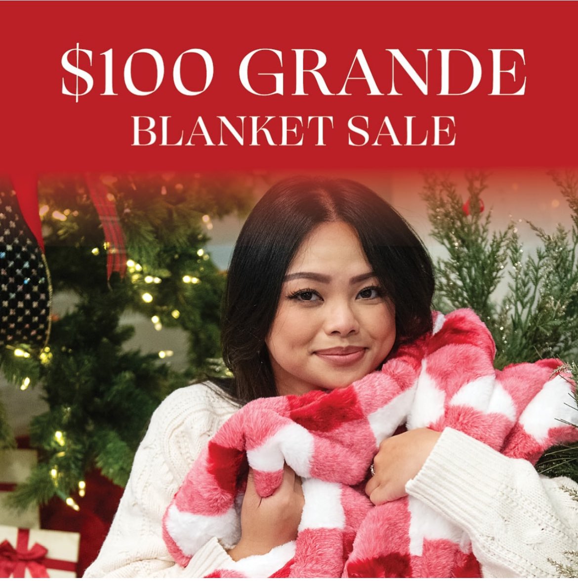 100 days until Christmas! Use code GRANDE45 for 45% off all full-priced items!