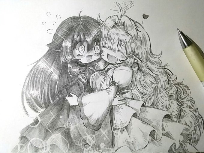 #対になってる絵をあげる逆のイメージで作ったこのふたりかな 