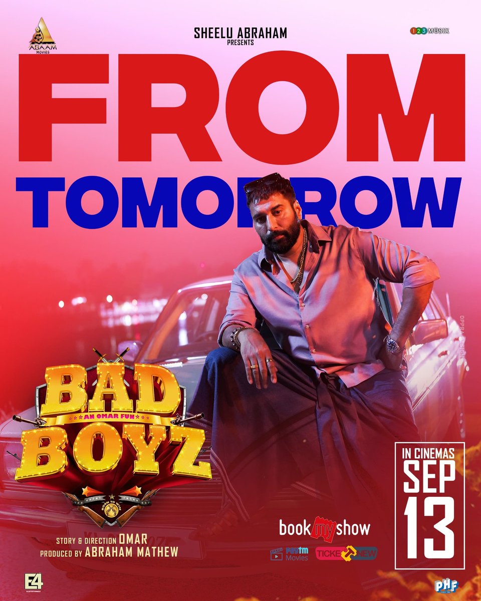 PRO_ajaykumar's tweet image. Aattam.. Paattam.. Action! 

Grand release from Tomorrow 
@actorrahman in #BadBoyz 
#AnOmarFun
#BadboyzInCinemas13thSep 

@actorbabuantony 
@Omarlulu84 
@ajay_64403 @johnsoncinepro  @e4echennai @films_kumar