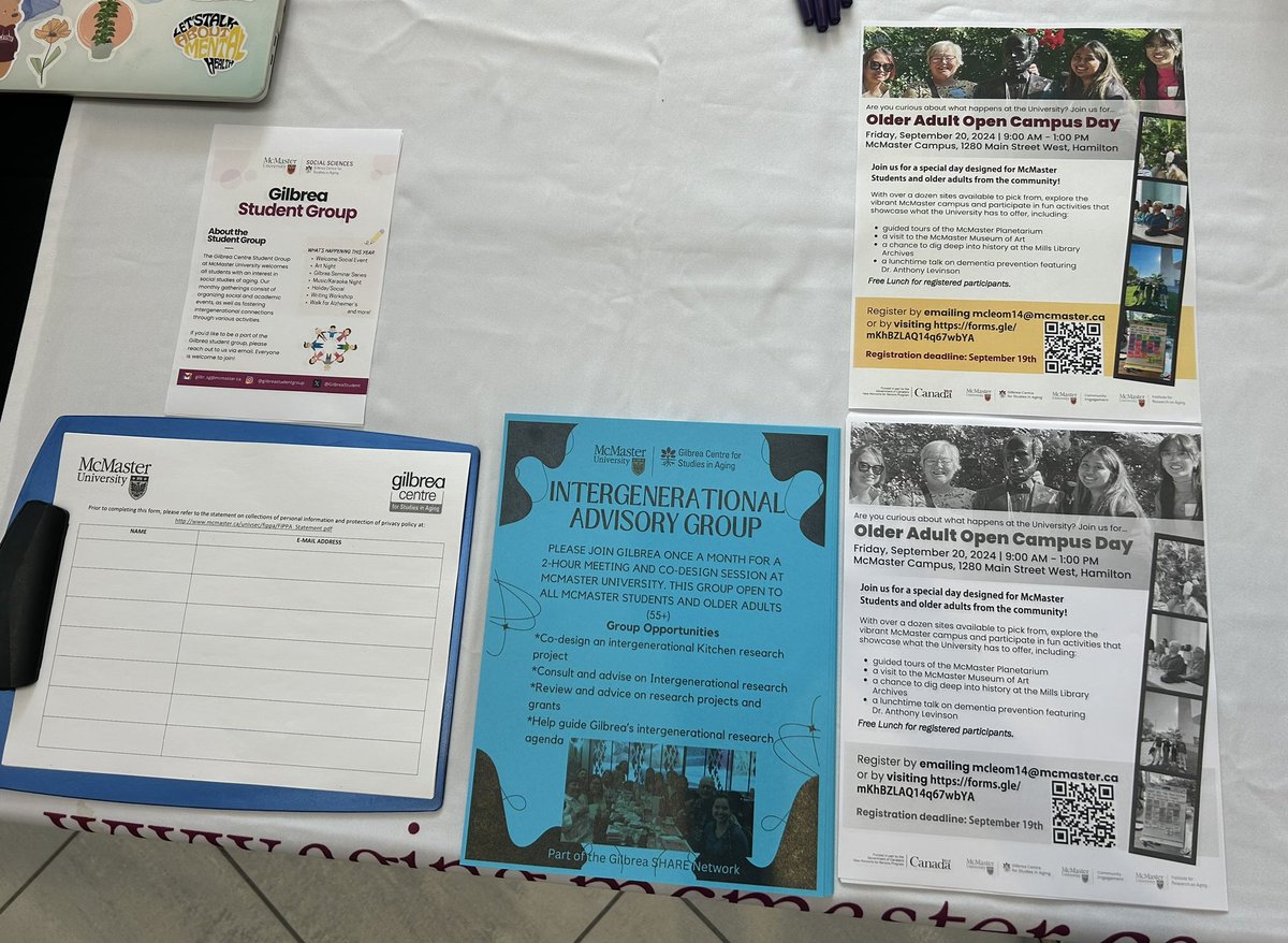 GilbreaStudent's tweet photo. Come visit the Gilbrea Centre table in MUSC  atrium to sign up for volunteer opportunities! 
@GilbreaCentre @GilbreaSHARE @McMasterU @McMasterHAS https://t.co/FNE3riwqRk