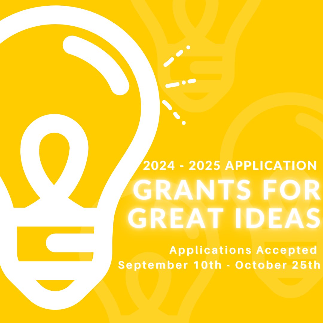 Tyler ISD Foundation (@tisdfoundation) on Twitter photo Grants For Great Ideas Applications Are Open Now for ALL <a href="/TylerISD/">Tyler ISD 🏛</a> teachers and staff. Apply Online at: tylerisd.org/foundation Sept. 10th - Oct. 25th
An optional grant writing workshop will be held Tuesday, Sept. 17th, 5PM - 5:45PM in the Plyler Complex - Learning Lab. Grants For Great Ideas Applications Are Open Now for ALL <a href="/TylerISD/">Tyler ISD 🏛</a> teachers and staff. Apply Online at: tylerisd.org/foundation Sept. 10th - Oct. 25th
An optional grant writing workshop will be held Tuesday, Sept. 17th, 5PM - 5:45PM in the Plyler Complex - Learning Lab.