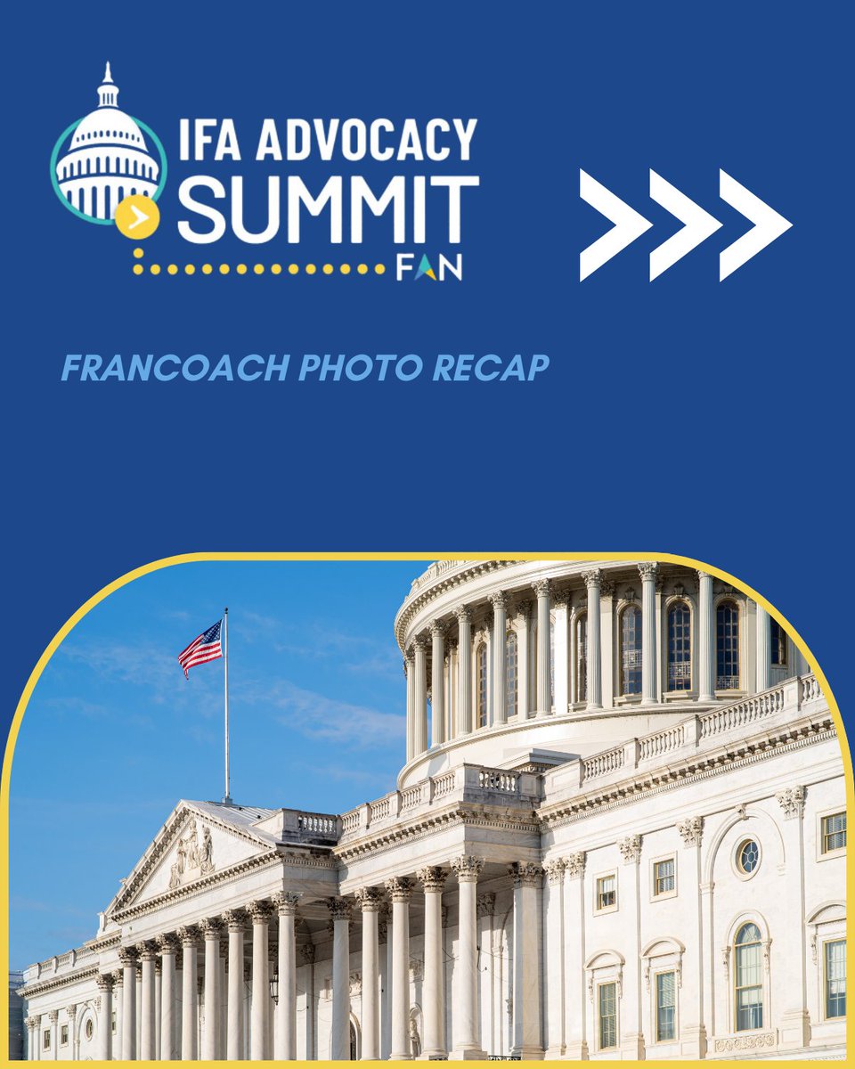 FranCoach4U's tweet image. We spent an inspiring few days in Washington, DC this week with the #IFAAdvocacySummit 🇺🇸

Wondering how to get involved with your local IFA chapter? Check out the IFA calendar of events here ⬇️

franchise.org/events

#FranchiseOnTheHill #FAN2024 @TimParmeter @Franchising411
