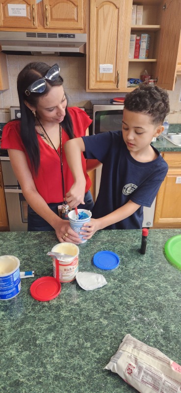 Ms. Cruz’s Class enjoying their Life Skills Class as they test out a few new recipes!