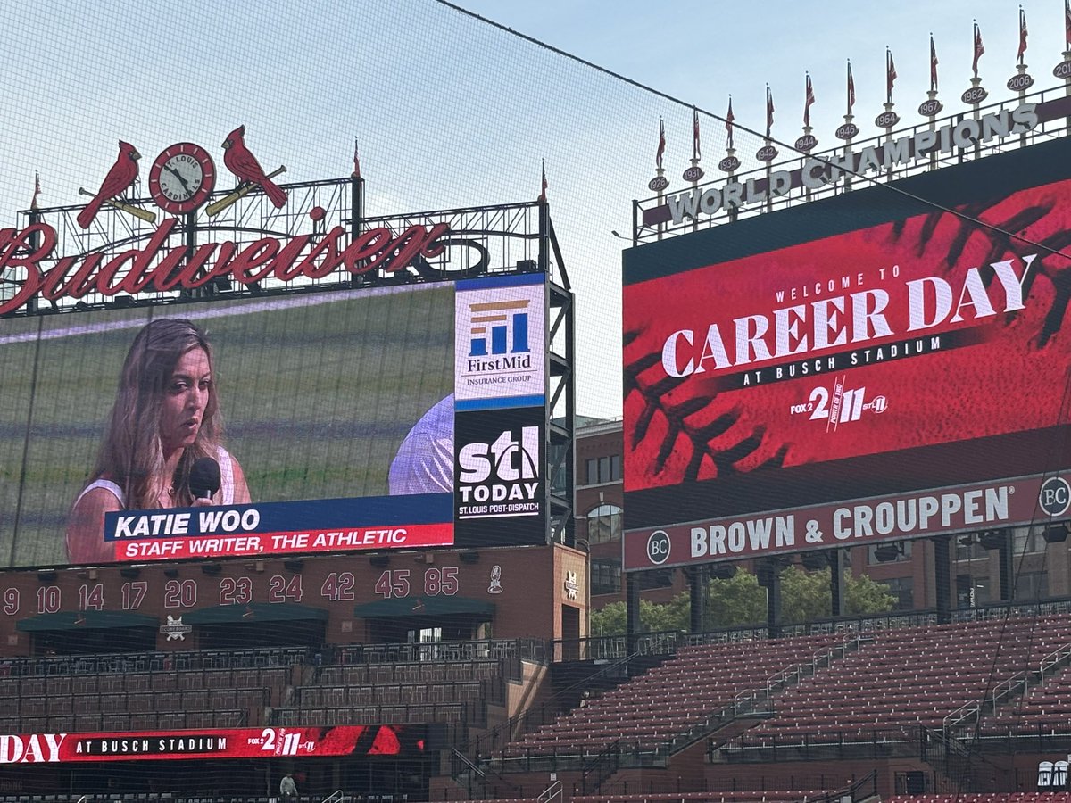 NPGrizBusiness's tweet image. Career Day at the ballpark with DECA!  Great speakers!!! #wearewentzville #wearenorthpoint #modeca