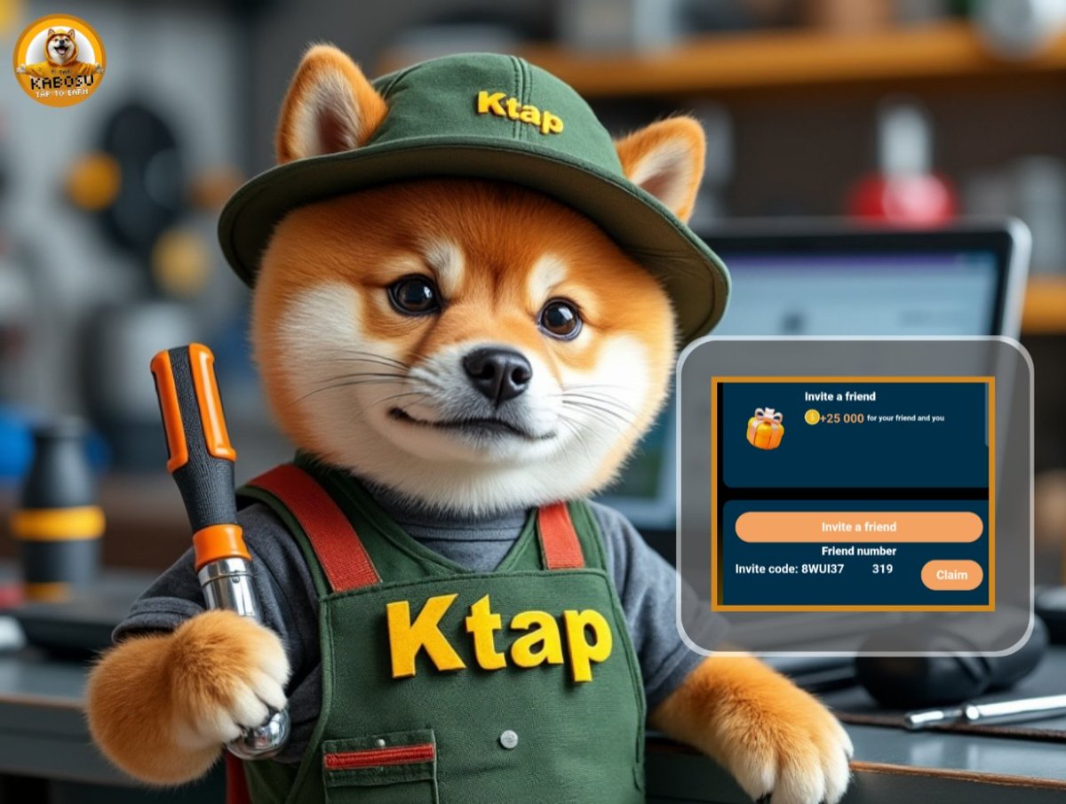 Wuuwfinance's tweet photo. 🟨 - Update on Kabosu Tap ⚙️🔧

Hello Ktappers 🤳

We are delighted to announce that you can claim your affiliate tokens using the “claim” button. 😊

After claiming your affiliate points will be set to zero. 🎯

🔃 Every time someone joins the game through you, you will have reward that you can claim 🪙💰. 

For Affiliation, we have developed an encrypted game where player information is secure 🛡️.

🔗 The second problem resolved is at the level of sponsorship link to copy. You can now flip this on your screen regardless of your mobile phone 💛😊

Talk about Ktap to those around you, talk about it on various social networks. #Ktap 🦴 these for the community. #Ktap 🦴is our jewels. Ktap is the first Tap To Earn on #Dogecoin.  🫠😍

🌐 Join the official Kabosu Tap Game Channel: https://t.co/LjbVRG8Nro

With $Ktap, community is king 👑

I'm #Ktapper, I'm a millionaire 🤑

#Doginal #Drc20 #WuuwFinance #Okx #Dbit #Armz #Pump #Wufi #Wuuw #Wiww #Pepe #Ltdg #Dnld #Shibes #Dogecoin #Dogs #TapToEarn #Ducks #HamsterKombat