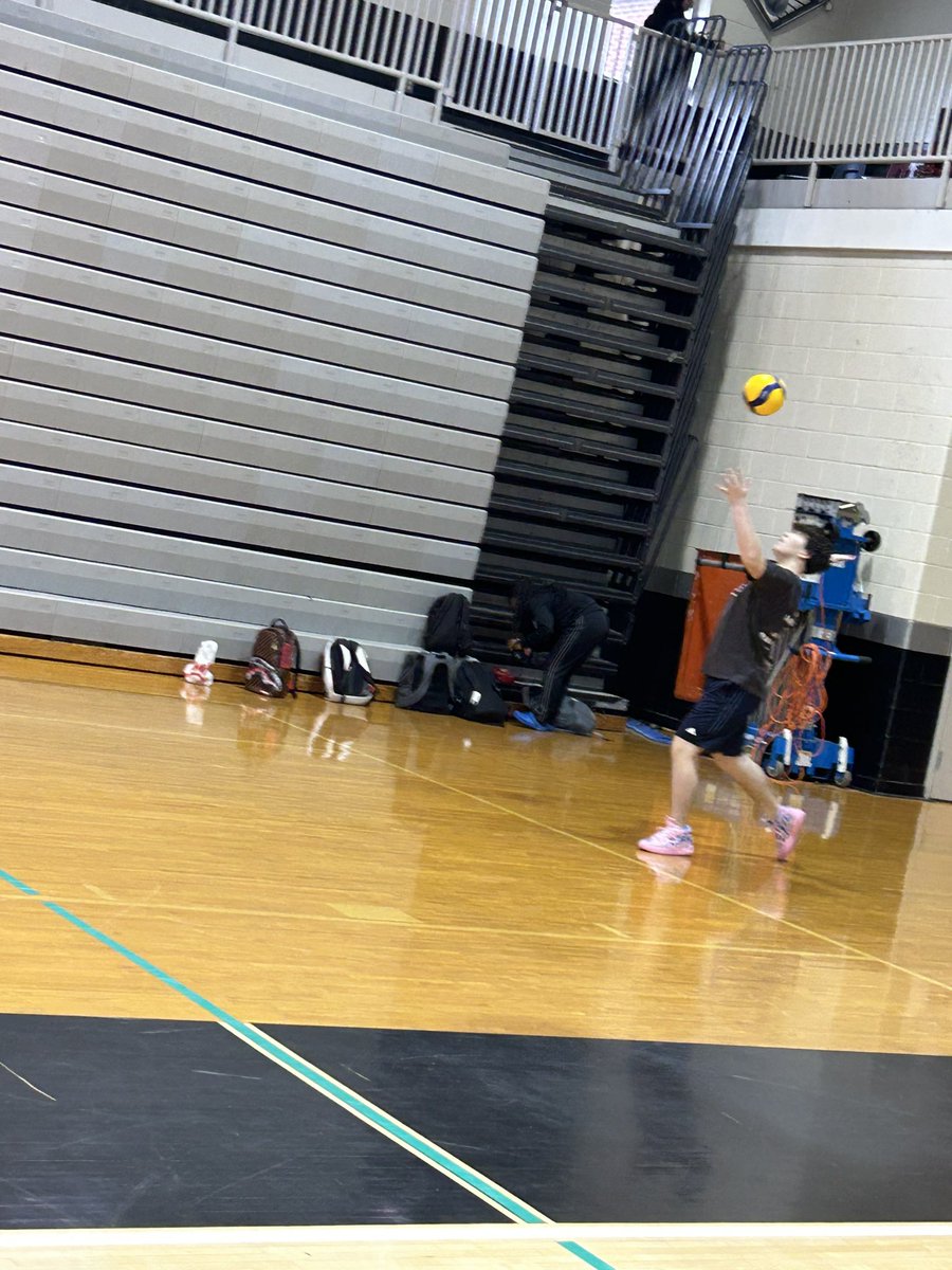 Championship serve is underway #Volleyball