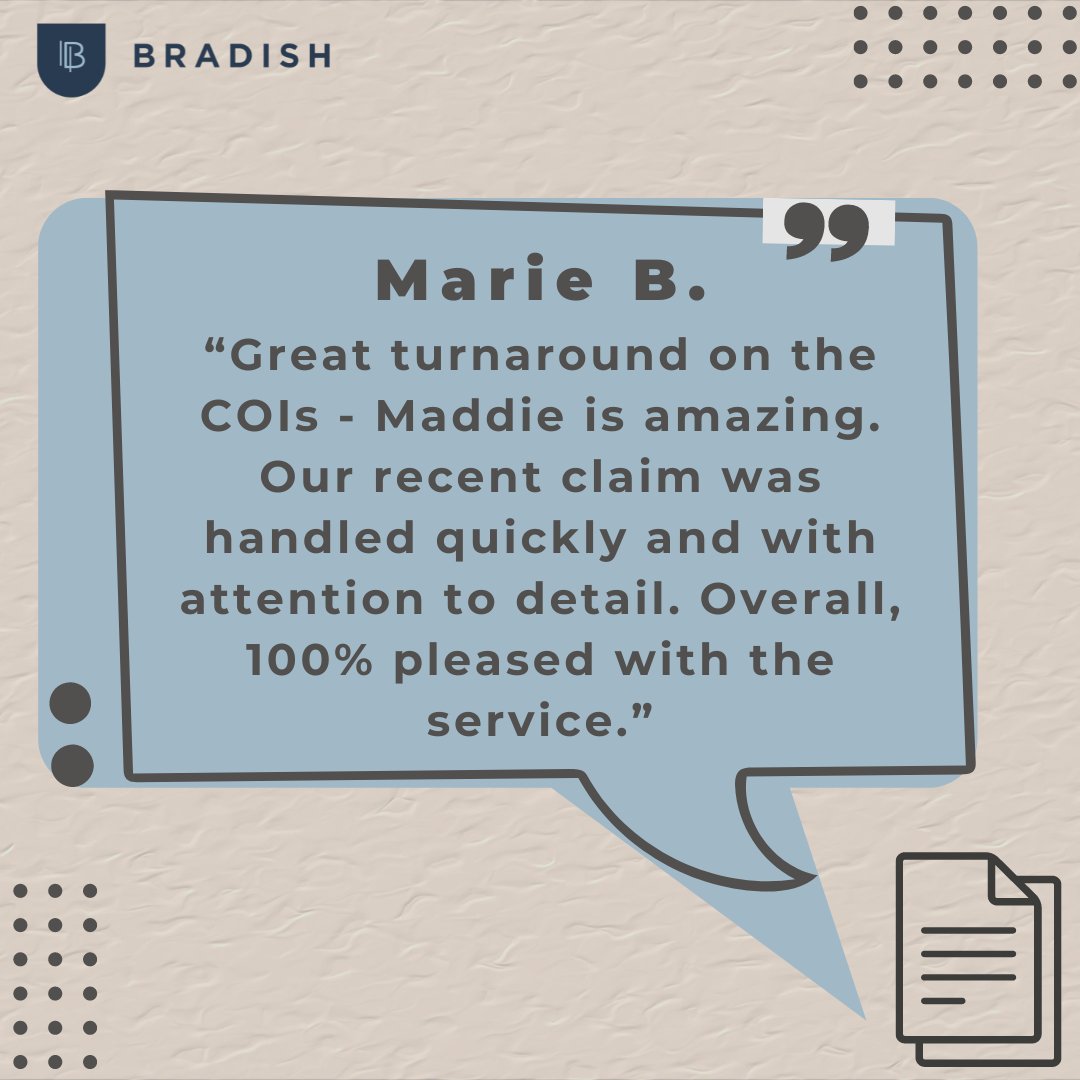 It is our pleasure to help Marie! Thank you for being a client! 

#TestimonialThursday #Testimoy #Insurance