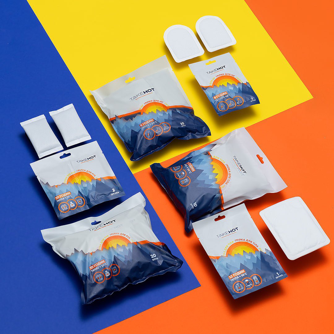 Новий сезон грілок TakeHOT офіційно розпочато!🔥

Вже за тиждень нічна температура буде нижчою +10°C😱

Саме для таких моментів і створені одноразові грілки для 🤲🏻рук, 👣ніг та🧥тіла

Достатньо розкрити упаковку та струсити грілку, щоб наступні 8-12 годин насолоджуватись теплом!