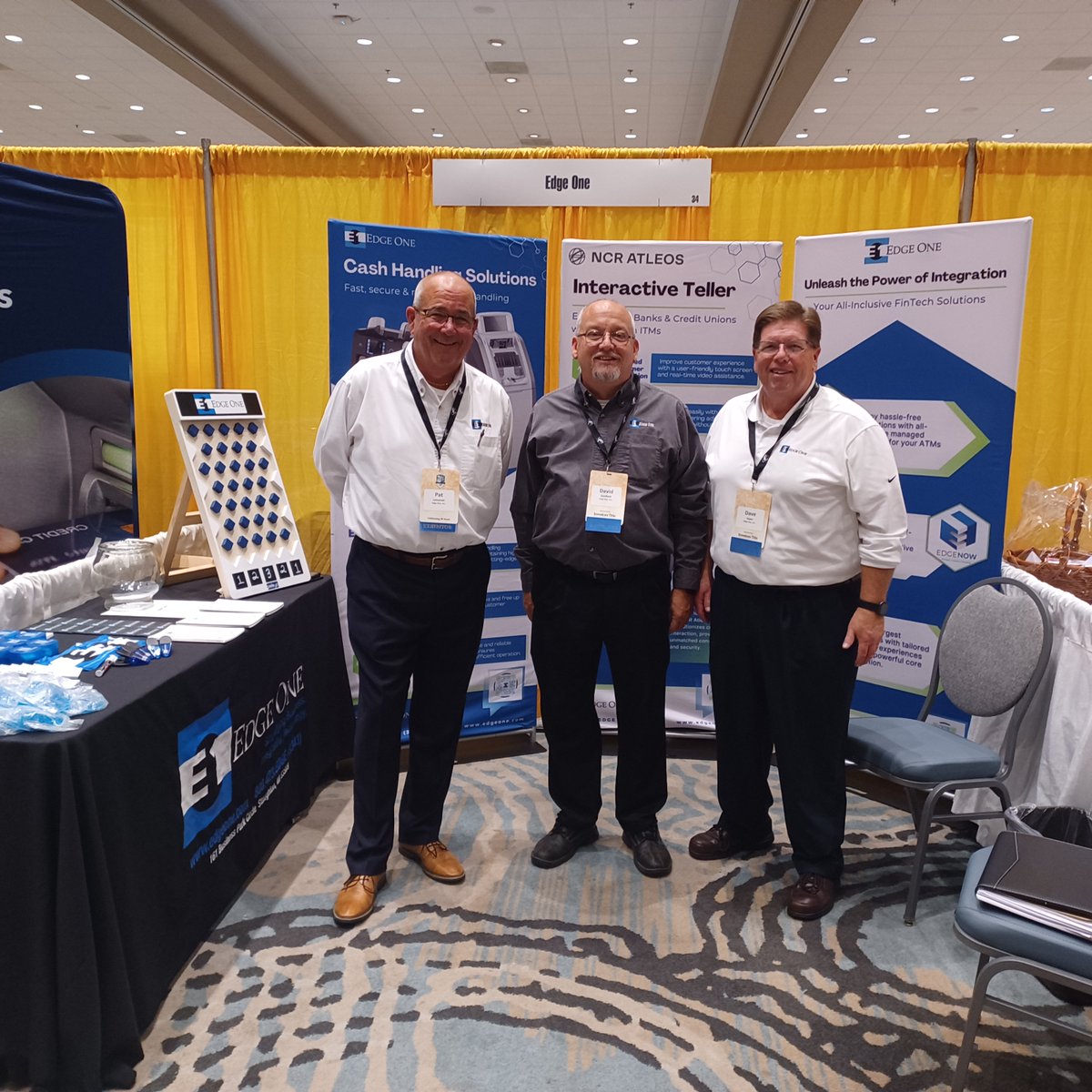 EdgeOneLLC's tweet photo. 🌟 A great week for Edge One! 🌟

We had an amazing time connecting at the SECURE-I.T. Conference and CBM 2024 Expo! Thanks to everyone who stopped by our booths to chat about ATM, ITM, and banking solutions. Check out our event photos! 📸

#Banking #Innovation #EdgeOne #ATM #ITM https://t.co/pPzmFyCvMV