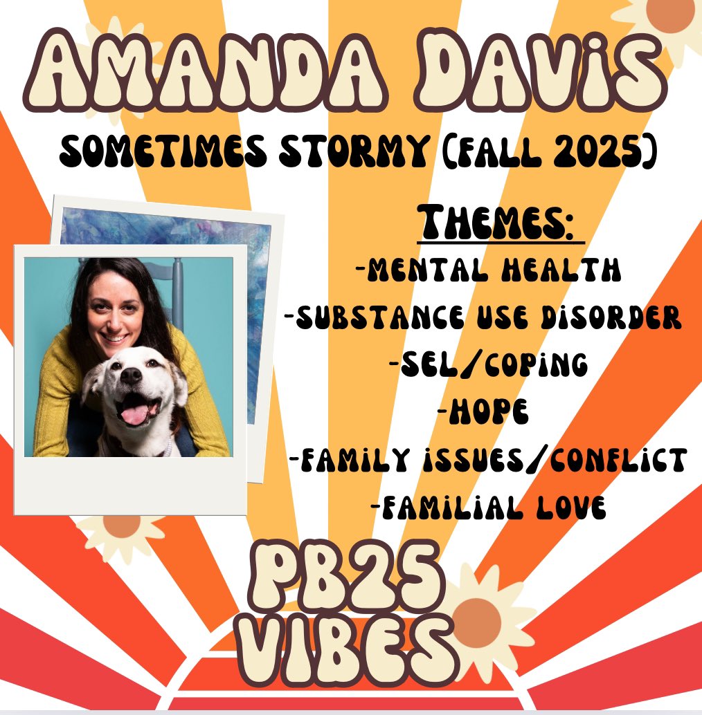 PB25Vibes's tweet image. SOMETIMES STORMY, written/illustrated by 
@amandadavisart, arrives Fall 2025 with @FreeSpiritBooks @tcmpub.

A comparative title is A SICKNESS YOU CAN’T SEE by Laura Washington and Nicla Marino. 
Can you think of any other titles?

#CompTitles #kidlit