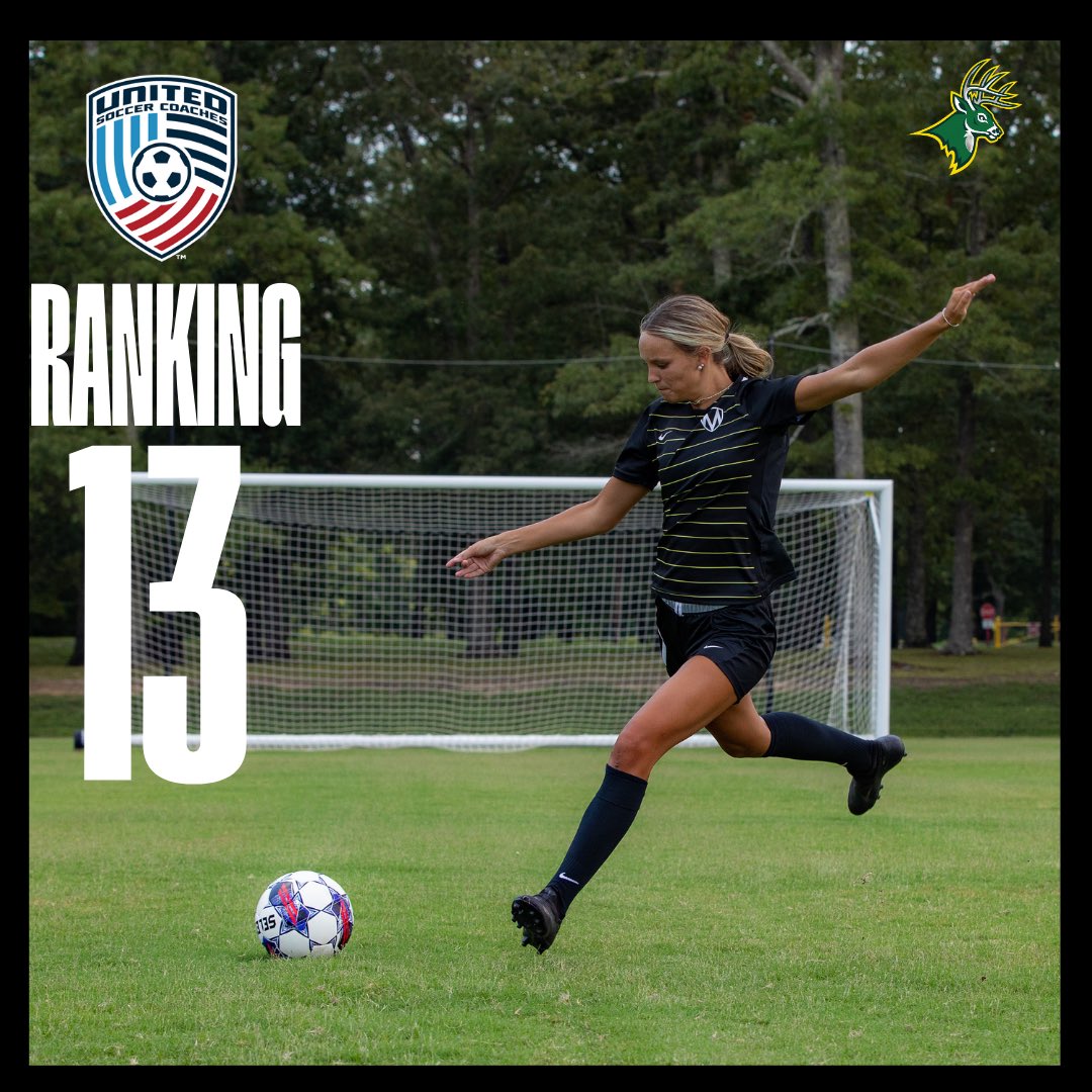 Motlow soccer is excited to move up in the United Soccer Coaches rankings to number 13!!