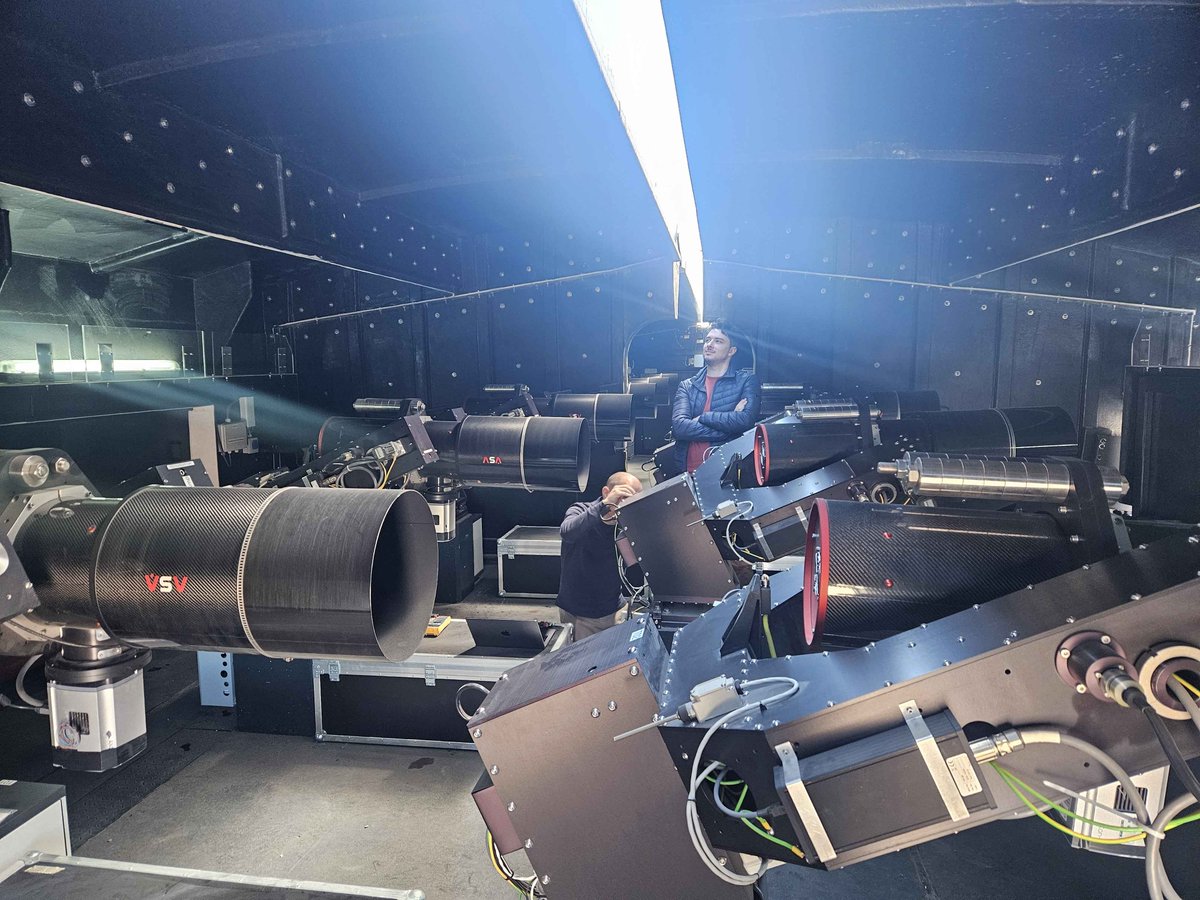 James and Jorge hard at work fixing a mount. We have 12 20cm telescopes in total at NGTS, so keeping them all in working order is quite a task!