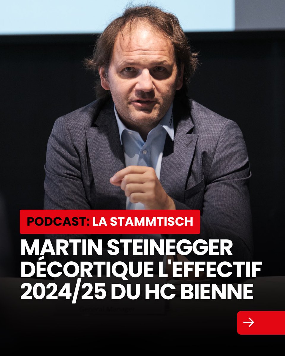 La_Stamm_Tisch's tweet image. Saison 5, épisode 1: Martin Steinegger

Le directeur sportif du @ehcbiel passe en revue l’effectif 2024/25.

Un épisode à retrouver ce jeudi à 20h sur RJB 🟠
Aussi dispo sur votre plateforme de podcasts préférée ✌🏽

➡️ linktr.ee/lastammtisch

📸 David Torres