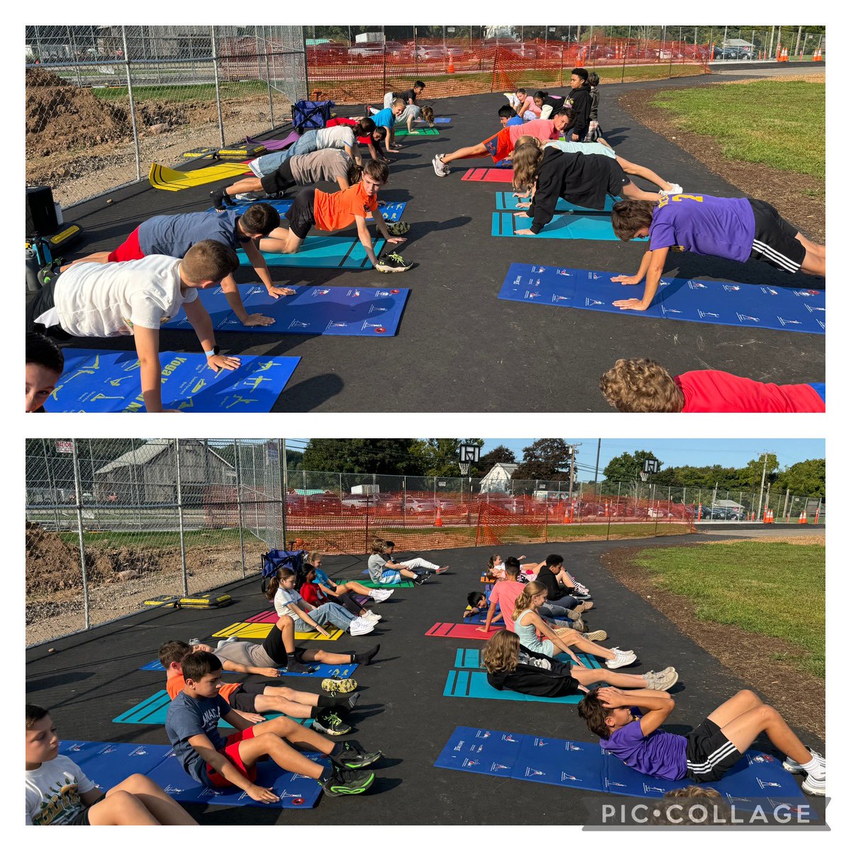 Push-up and Curl-up practice outside!! What a great way to start the day!☀️💪🏼 <a href="/WindyWhales/">Windermere School</a> <a href="/mattmurph45/">Matt Murphy</a>