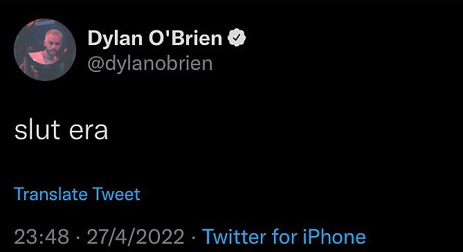 jmncisms's tweet photo. when dylan o’brien tweeted this and created twitter’s next big trend https://t.co/4VIauIJwrr