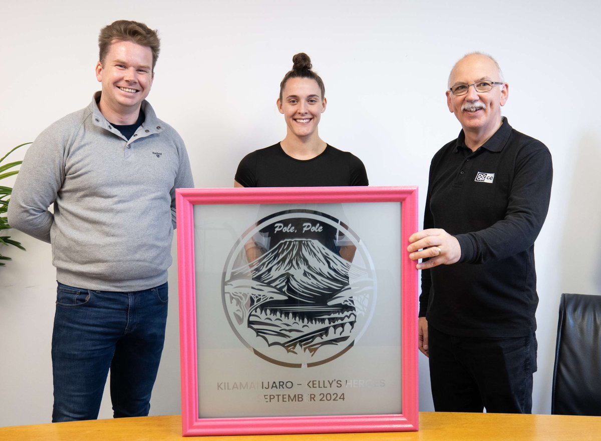 DOORCO (@doorco_official) on Twitter photo Good luck to Mark and Lucy as they embark on their adventure to Kilimanjaro today! ⛰️
It's the culmination of months of training and fundraising, smashing their target with over £14,000 going to Kelly's Heroes! 💗
And big thank you to @Regalead for the beautiful custom glass! Good luck to Mark and Lucy as they embark on their adventure to Kilimanjaro today! ⛰️
It's the culmination of months of training and fundraising, smashing their target with over £14,000 going to Kelly's Heroes! 💗
And big thank you to @Regalead for the beautiful custom glass!