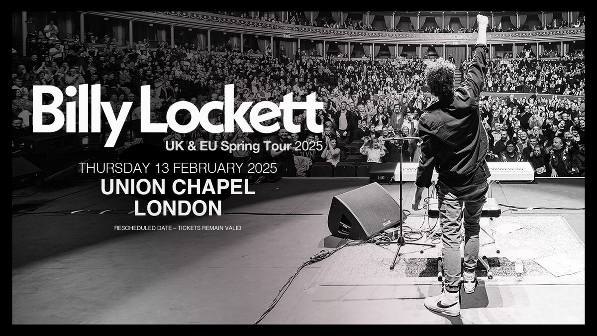 Singer &amp; pianist <a href="/billylockett/">Billy Lockett</a> will play London's <a href="/UnionChapelN1/">Union Chapel Church</a> next year 🎹
 
Find tickets now 👉 livenation.uk/Buc650TkYBx