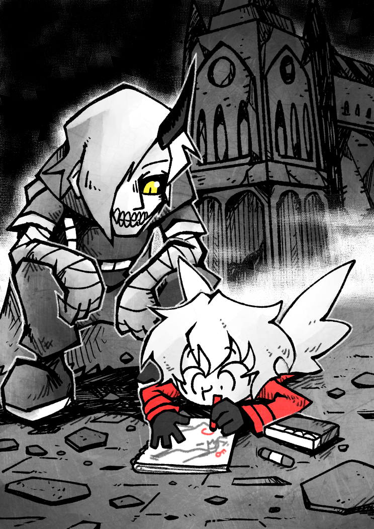 In the world of Blood Ängel, the little Angel is in charge of the map and enemy info. 