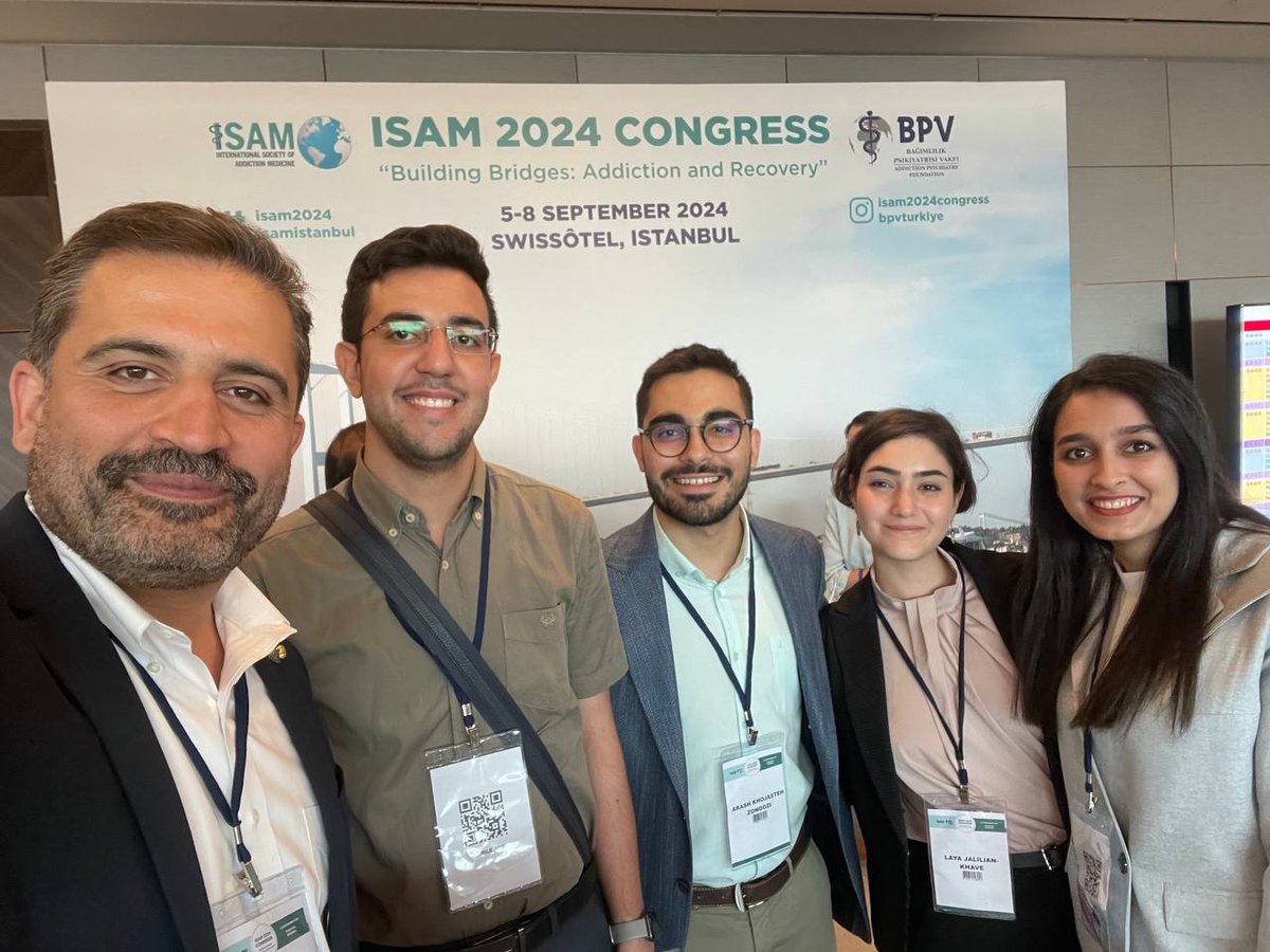 Love how scientific congresses gather people from around the world, making such meetings possible! Istanbul was amazing! #isam2024 <a href="/EkhtiariHamed/">Hamed Ekhtiari</a> <a href="/ArashKhojastehZ/">Arash Khojasteh Zonoozi</a> <a href="/Laya_JKhave/">Laya Jalilian-Khave</a> <a href="/MehranZB/">Mehran Zare-Bidoky</a>